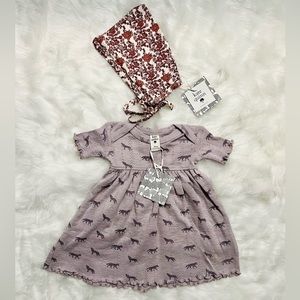Kate Quinn 3-6 Month NWT Baby girl dress with 6-12months elf hat